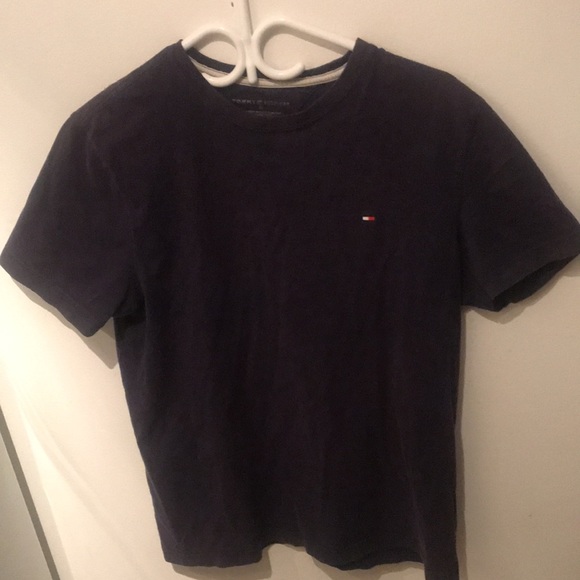Tommy Hilfiger Super Soft Thick light black tee w/ cream inner collar - Picture 3 of 6